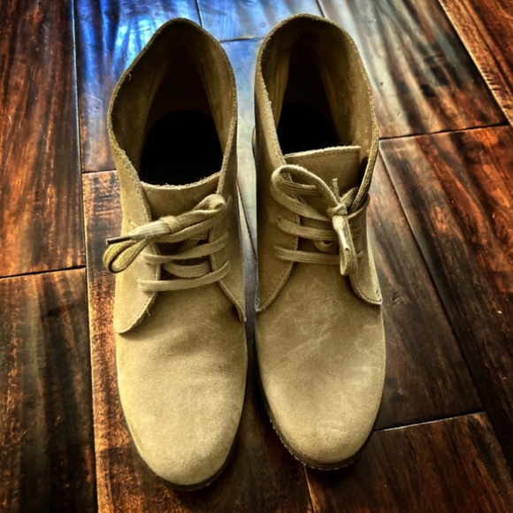 J. crew | macalister suede wedge boots - Picture 1 of 4